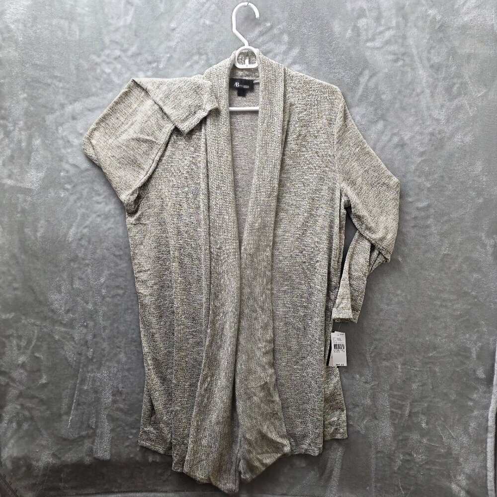 AB Studio Metallic‎ Open Cardigan - 1X NWT